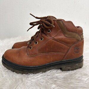 Timberland Brown Leather Lace-Up Hiking Boots